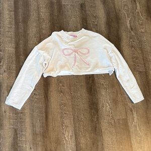 Edikted Pink Bow Sweater